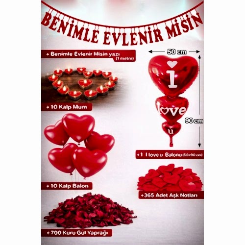 Evlilik Teklifi Oda Ev Süsleme Malzemeleri Kalp Mum ve Balon Gül Yaprağı Sevgililer Günü Evlenme Set Evlilik Teklifi Oda Ev Süsleme Malzemeleri Kalp Mum ve Balon Gül Yaprağı Sevgililer Günü Evlenme Set