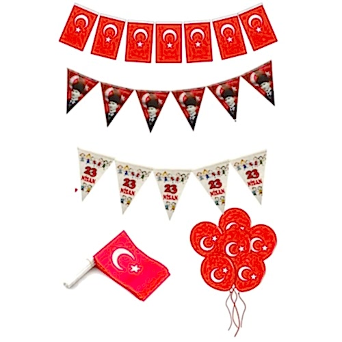 Milli Bayram Süsleme Paketi Atatürk Flama Türk Bayraklı Balon Çubuklu Bayrak 23 Nisan 29 Ekim Süsü Milli Bayram Süsleme Paketi Atatürk Flama Türk Bayraklı Balon Çubuklu Bayrak 23 Nisan 29 Ekim Süsü